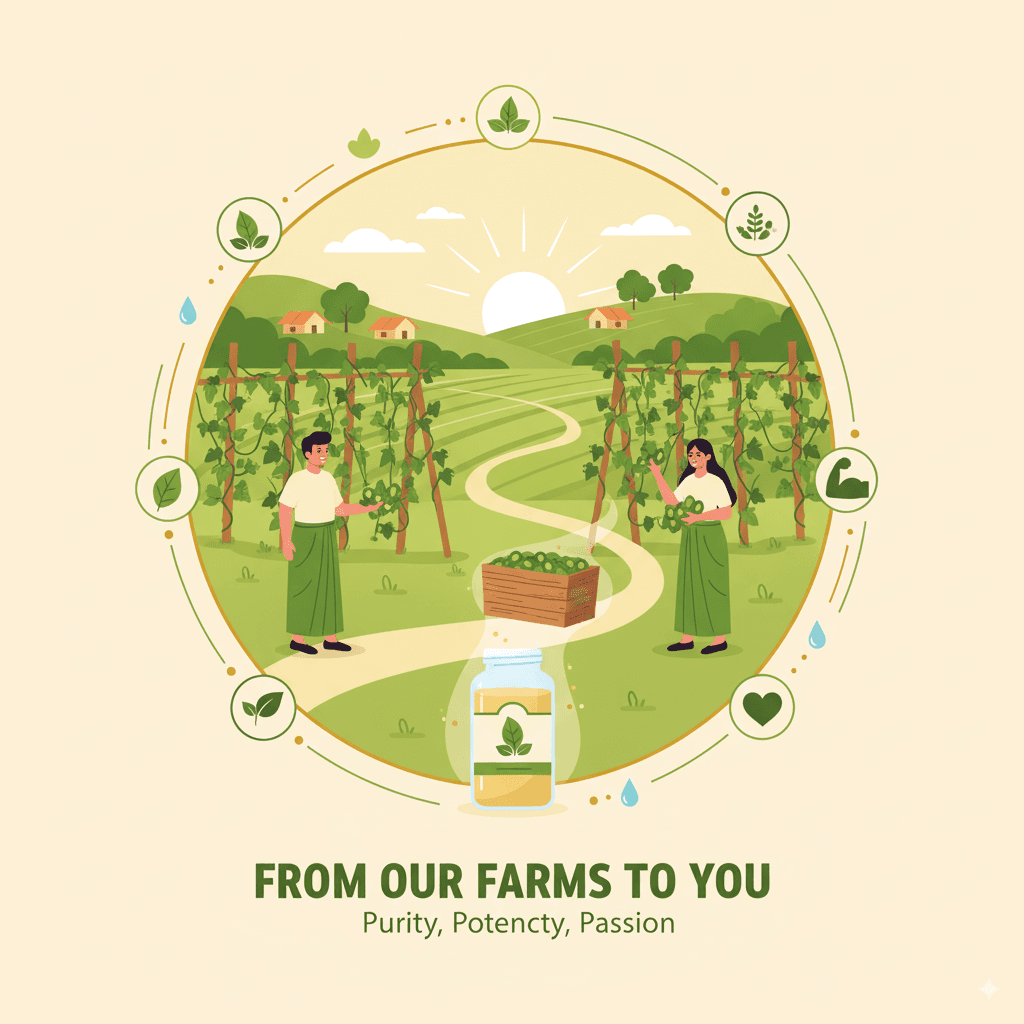 Lush, organic Naikurana farm in Kerala